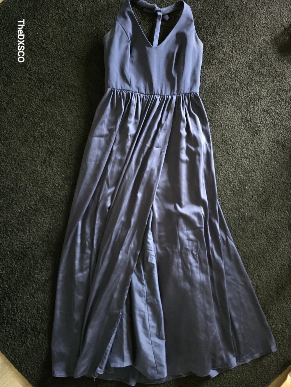 Vera Wang Navy Blue Formal Gown